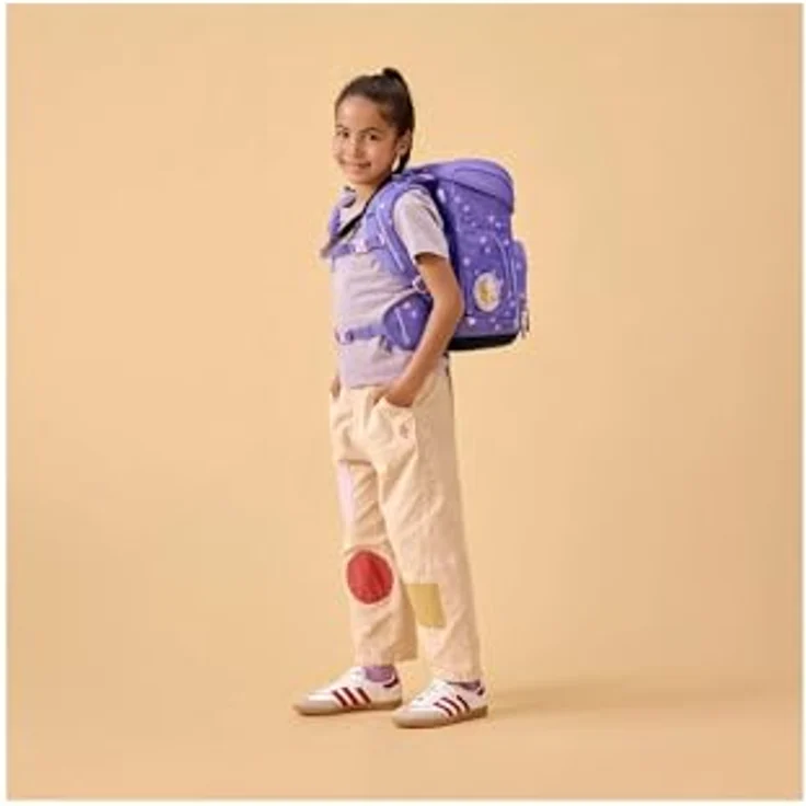 ergobag cubo Set, ergonomischer Schulranzen 5-teilig für 1. Klasse, individuell anpassbar, reflektierend und wasserabweisend, aus recycelten PET-Flaschen – Bild 2