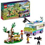 LEGO 41749 Friends Nachrichtenwagen, Tierrettung-Spielzeug-Set, Nachrichten filmen und berichten mit Spielzeug-LKW, Eulen-Figur & Aliya Mini-Puppe, Geschenk für Mädchen, Jungen und Kinder ab 6 Jahren