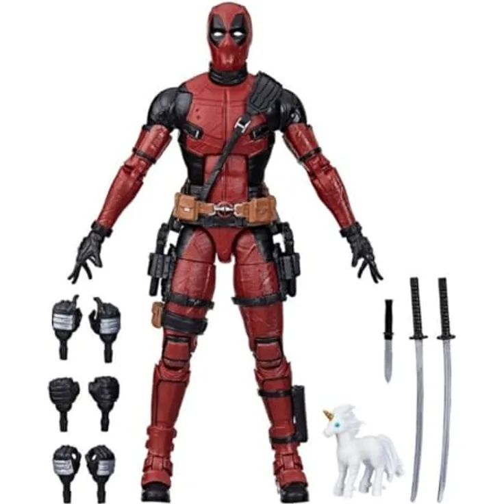 Marvel Legends Series Deadpool 2, 15 cm große Action-Figur mit 10 Accessoires und 20 Bewegungspunkten für Sammler