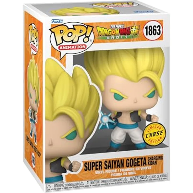Funko POP! Animation: Dragon Ball Super: Broly - Gogeta Vinyl-Sammelfigur - 9,5 cm - Offizielle Handelswaren - Zufälliges Modell - Funko