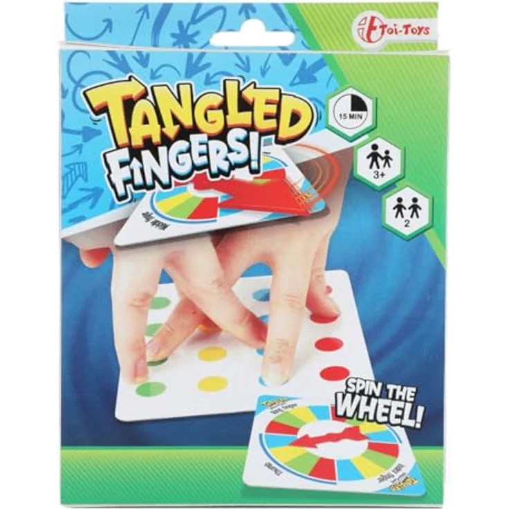Toi-Toys Tangled Fingers! Verschlungenes Finger Partyspiel für 2 Spieler, ab 3 Jahren, Spielzeit ca. 15 Minuten – Bild 2