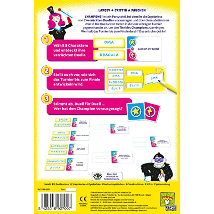 Repos Production | Champions! | Partyspiel | Kartenspiel | 3-8 Spieler | Ab 10+ Jahren | 30 Minuten | Deutsch – Bild 3