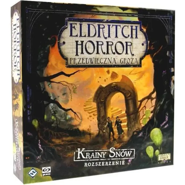 Galakta Eldritch Horror: Die Länder der Träume, Brettspiel mit zusätzlichem Dreamlands-Spielbrett und neuen Charakteren