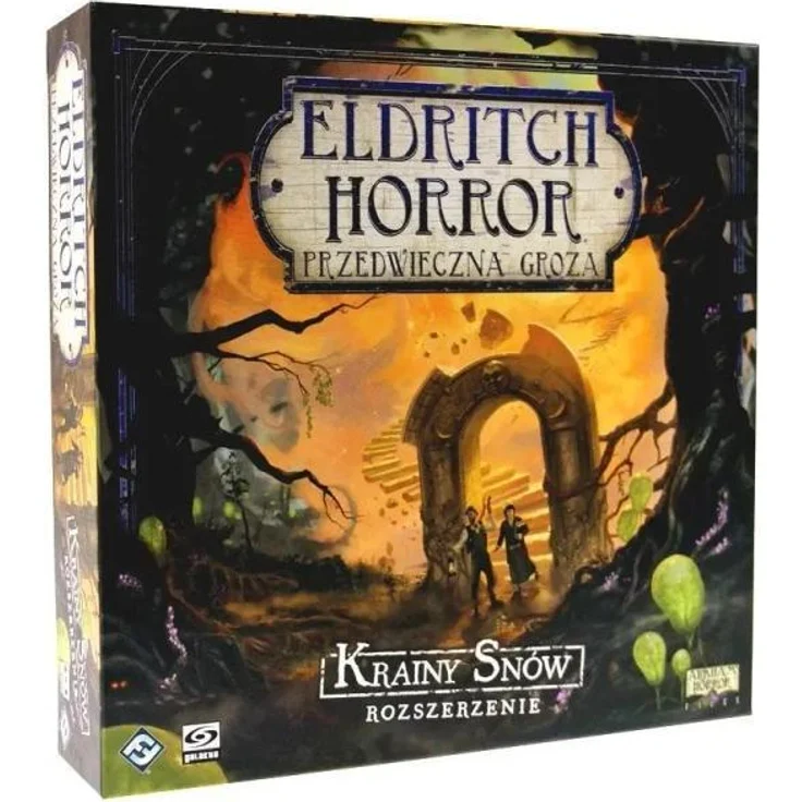 Galakta Eldritch Horror: Die Länder der Träume, Brettspiel mit zusätzlichem Dreamlands-Spielbrett und neuen Charakteren