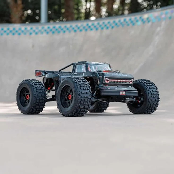Arrma RC Monstertruck 1:5 Outcast 4X4 8S BLX Brushless RTR, Blaue Monstertruck-Karosserie – Bild 3