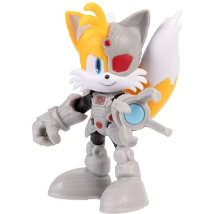 Sonic The Hedgehog DC x Sonic Tails als Cyborg, 6 cm hochbewegliche Actionfigur mit detailreichem Design, offiziell lizenziert von Jakks Pacific, in Sammlerverpackung – Bild 2