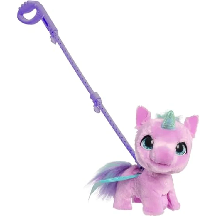 Just Play furReal Fly-A-Lots Alihorn, interaktives Spielzeug mit weichem rosa Fell, 20 cm, für Kinder ab 4 Jahren – Bild 1