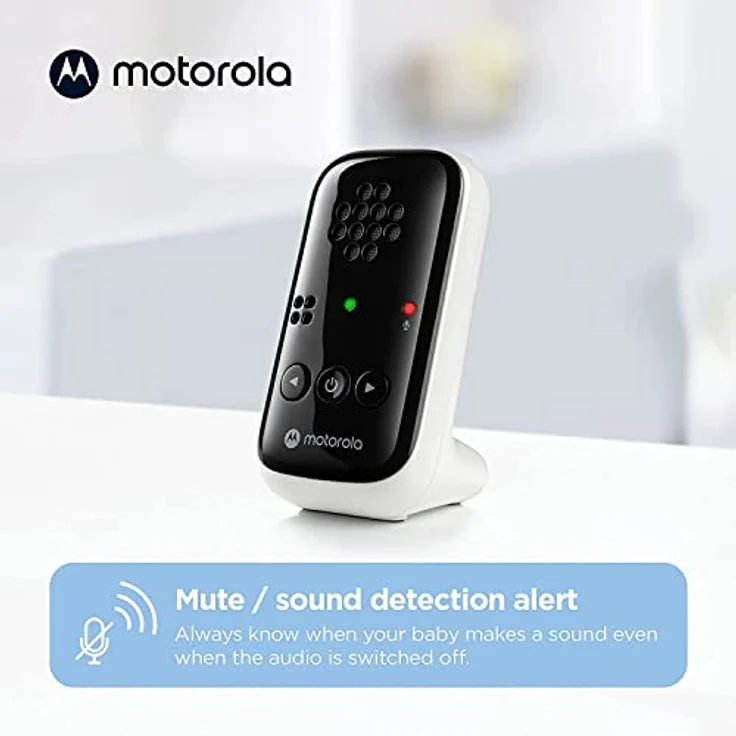 Motorola Nursery BabyPhone PIP10-230V - Tragbare Elterneinheit - 300 Meter Reichweite - Inkl. 2 Netzteile - Kunststoff - Weiß – Bild 5