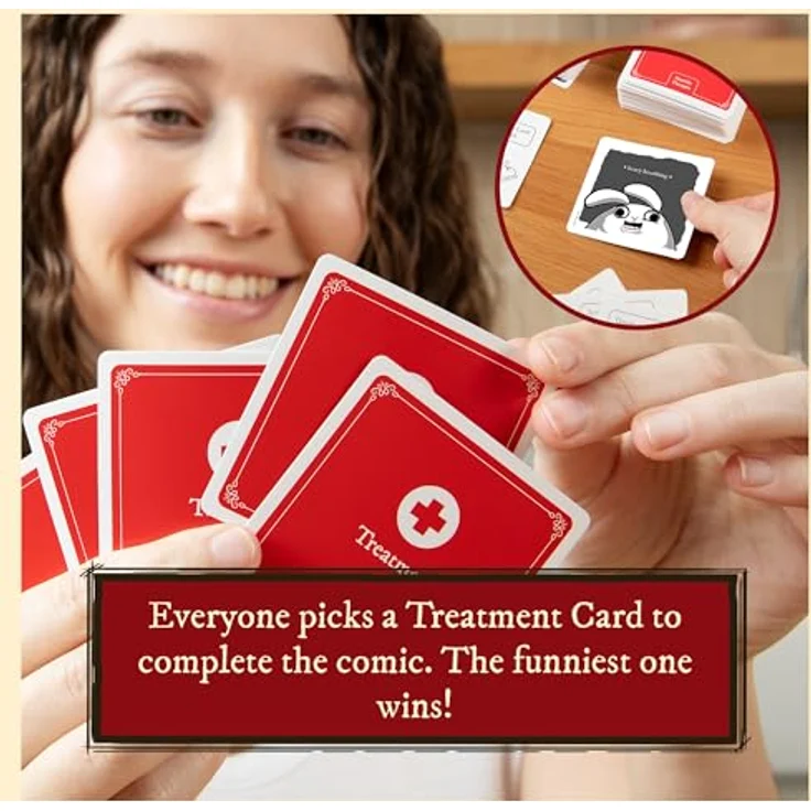 Exploding Kittens LLC Explodierende Kätzchen - Schrecklicher Therapeut: Core Game Edition - Urkomisches Kartenspiel für 3-8 Spieler, ab 17 Jahren – Bild 7