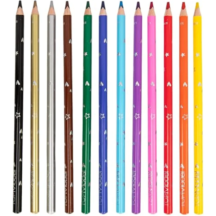 Depesche TOPModel Colour Roulette - Malspiel mit 12 dünnen Buntstiften und Farb-Roulette in kräftigen Farben – Bild 3