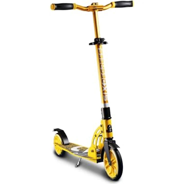 Authentic Sports Six Degrees Aluminium Scooter Junior 180 mm, Gelb – Bild 1