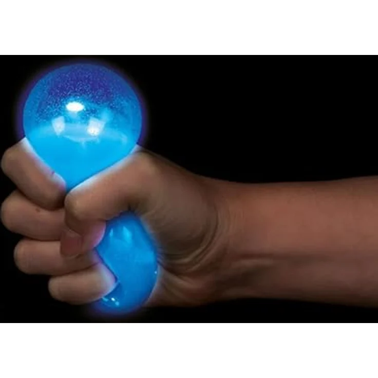 Toi-Toys Glow in the Dark Wurfbälle, 12er Set mit 6 blauen und 6 grünen Bällen, fluoreszierend, Durchmesser 6 cm – Bild 4