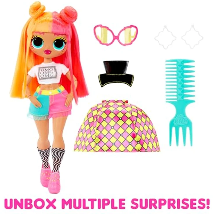 L.O.L. SURPRISE! Anziehpuppe L.O.L. Surprise OMG HoS Doll - Neonlicious mit über 15 Überraschungen - Preisvergleich – Bild 3