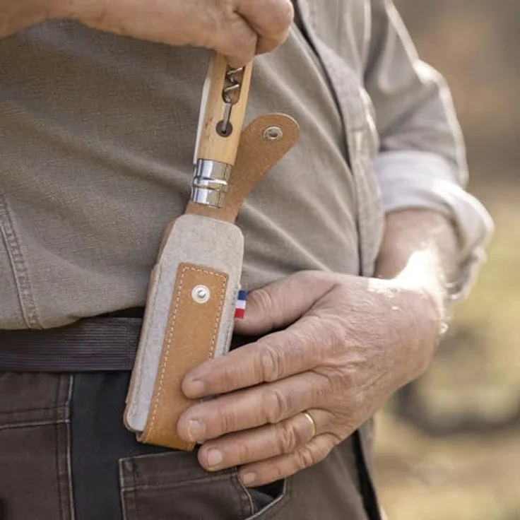 Opinel Sheath Outdoor L, Etui für Messer mit bequemer Tragelasche, schwarz – Bild 6
