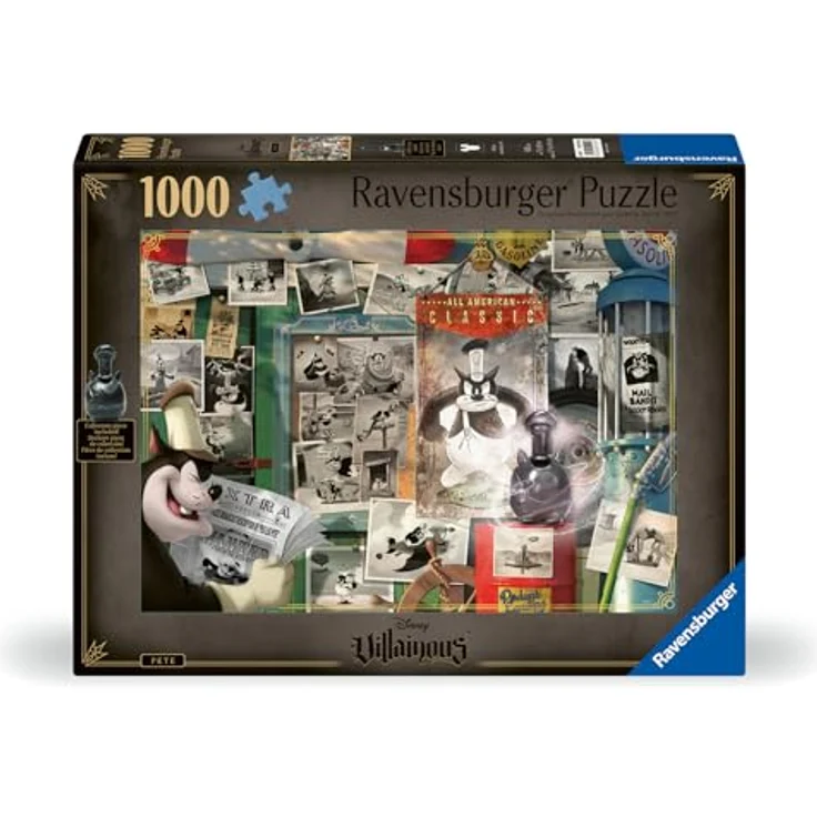 Ravensburger Disney Villainous: Pete und Figur, 1000 Teile Puzzle für Erwachsene - Handwerkliches Werkzeug, Made in Germany, jedes Teil passt perfekt zusammen – Bild 1