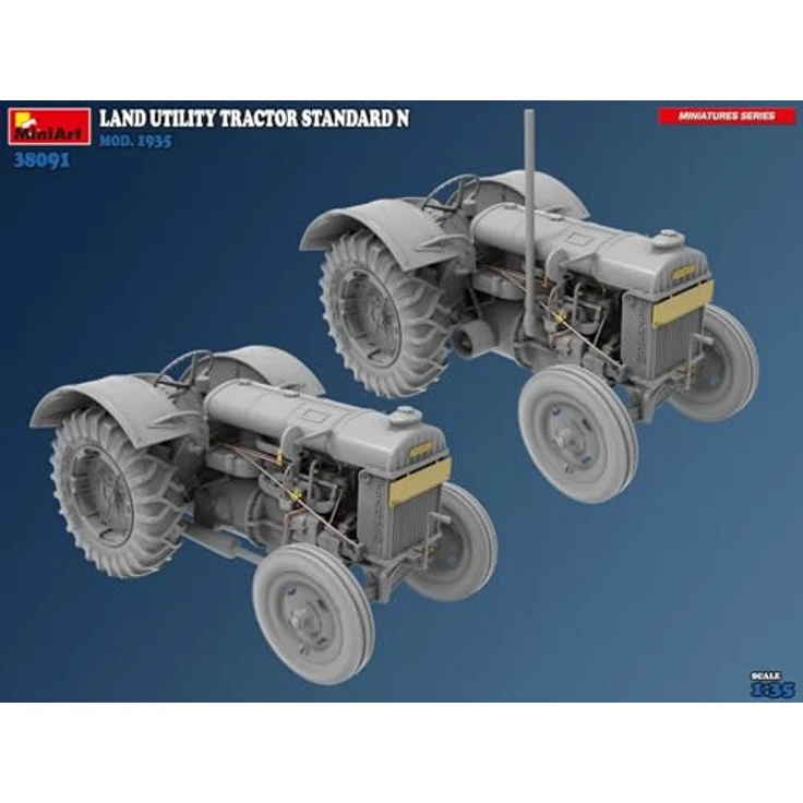 Mini art 1:35 Ackerschlepper Std. N Mod. 1935, detailgetreues Modellfahrzeug aus Kunststoff, 59 cm lang, historische Nachbildung eines Landnutzungs-Traktors – Bild 7