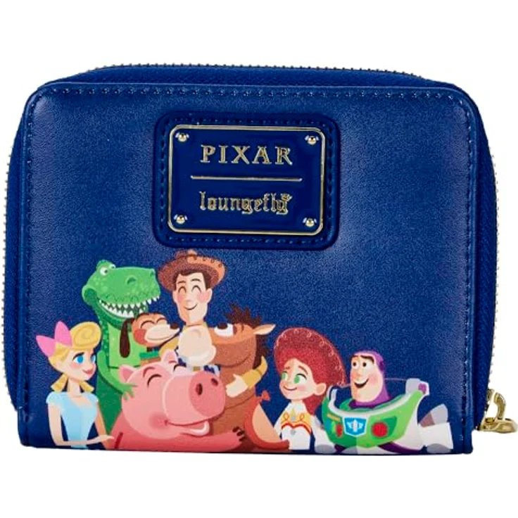Loungefly Toy Story Geldbörse Woody and BO Peep, Reißverschluss, veganes PU-Leder, 12,7 cm x 10,2 cm, goldene Hardware – Bild 4