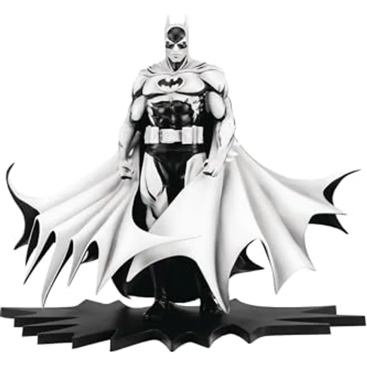 Pure Arts Batman PX PVC Statue 1/8 SDCC 2024, Black & White Version, ca. 27 cm, Sammelfigur mit ansprechender Base