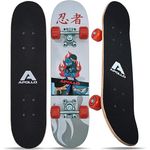 Apollo Kinder Skateboard, | kleines Komplett Board mit ABEC 3 Kugellagern und Aluminium Achsen | Coole Designs für Kinder | Cruiser Boards für Mädchen und Jungs | Kinder Skateboard ab 3 Jahre - Preisvergleich