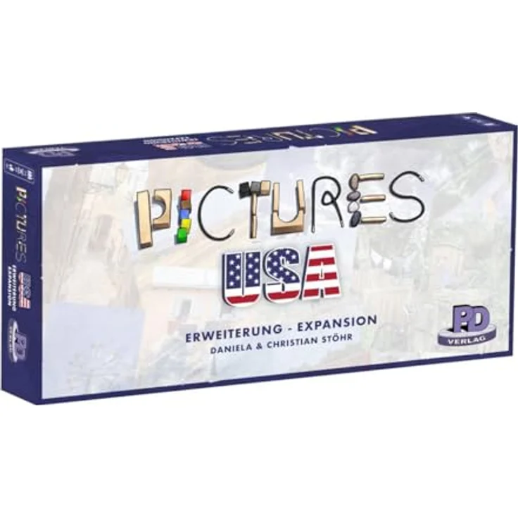 PD-Verlag PDV05005 Pictures – USA [Erweiterung], Familienspiel aus Holz – Bild 1