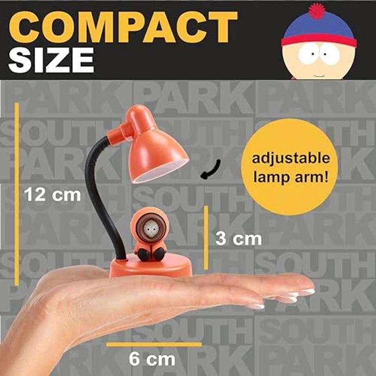 BlueSkyStudios South Park Mini Tischlampe, LED mit Kenny Figur, 11 cm, USB-C, offizielle Lizenzierung – Bild 3