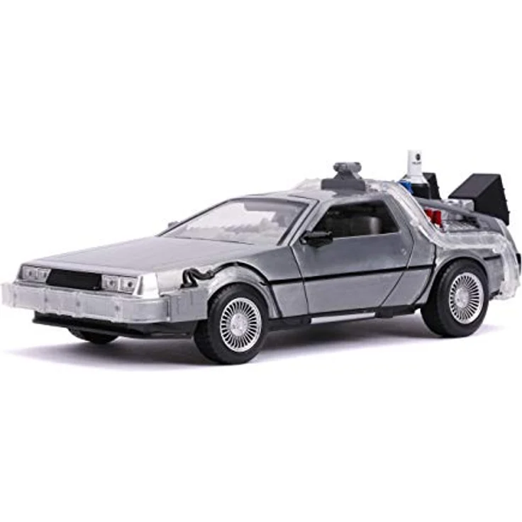 Jada Toys Back to The Future II Diecast Model 1/24 DeLorean Zeitmaschine, offiziell lizenziertes Fertigmodell – Bild 1