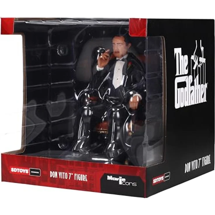 SD Toys - Der Pate PVC Statue Don Vito Corleone, 15 cm, Mafiaboss Figur in Fensterbox – Bild 6