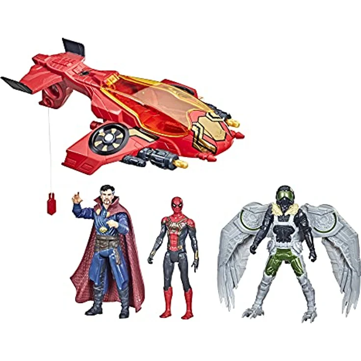SPIDER-MAN Spider-Man 3 Movie Escape Jet, Sammelfigur mit detailgetreuem Design – Bild 1