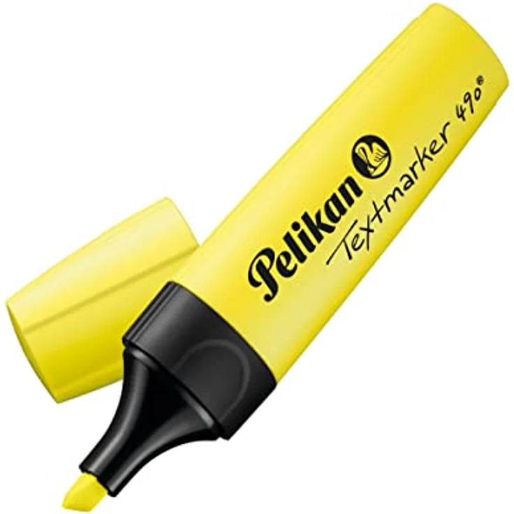 Pelikan 814089A 814089 Textmarker 490, Leuchtgelb, 10 Stück in Faltschachtel – Bild 3
