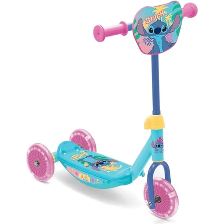 Seven Polska Paw Patrol Skye Stitch Spiderman 3-Rad Kinderroller, Unisex Scooter für Jungen und Mädchen, max. 20 KG, ABEC-5 Kugellager