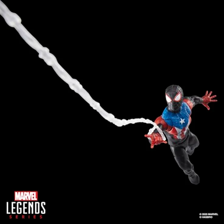 Hasbro Marvel Legends Spider-Man 2, Gamerverse Miles Morales Actionfigur im Boricua-Anzug, 15 cm, beweglich mit 5 Accessoires – Bild 3