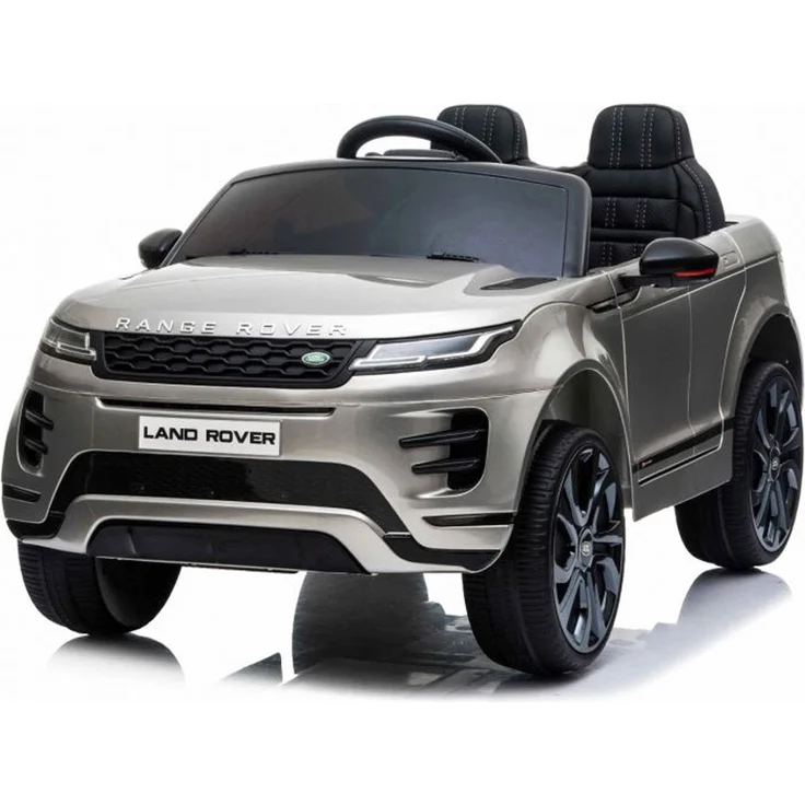 TPFLiving Elektro-Kinderauto Range Rover Evogue grau - Lizenzierter Sportwagen für Kinder ab 3 Jahren, 12-Volt Akku, Fernbedienung, 3 Geschwindigkeiten bis 5 km/h, Musikmodul mit MP3- und USB-Eingang