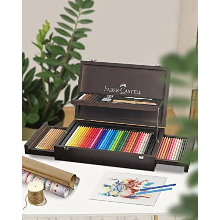 Faber-Castell - 110085 125er A&G Collection Koffer Polychromos Künstlerfarbstifte, Albrecht Dürer & Zubehör – Bild 4