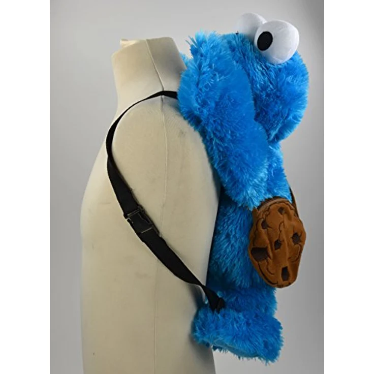 Sesame Street Krümelmonster 3D Rucksack - ca. 60cm, Blau, Original Lizenzartikel – Bild 5