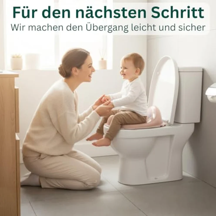 DOCARI Toilettensitz Kinder, Klositz Aufsatz ergonomisch, rutschsicher, Elefant rosa für komfortables Toilettentraining ab 2 Jahre – Bild 2