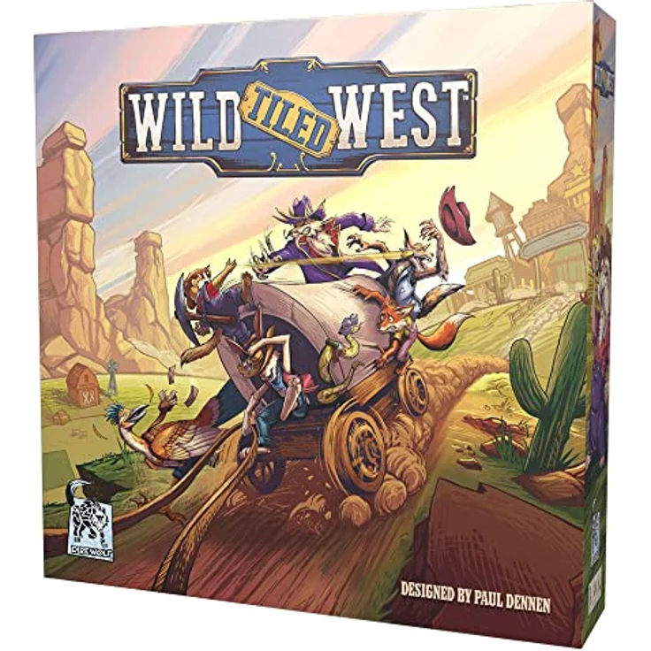 Dire Wolf Wilder gekachelter Westen, Brettspiel für 1–5 Spieler, 45–90 Minuten Spielzeit, Familienspiel ab 14 Jahren – Bild 1