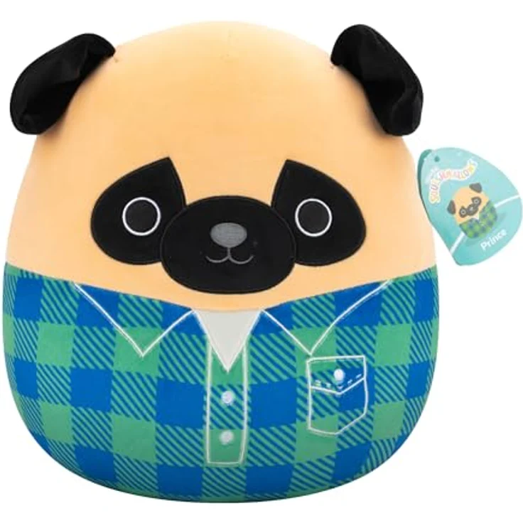 Squishmallows SQCR06622 - Prince der Mops 30 cm, offizielles Jazwares Plüsch, superweiches Kuscheltier – Bild 1