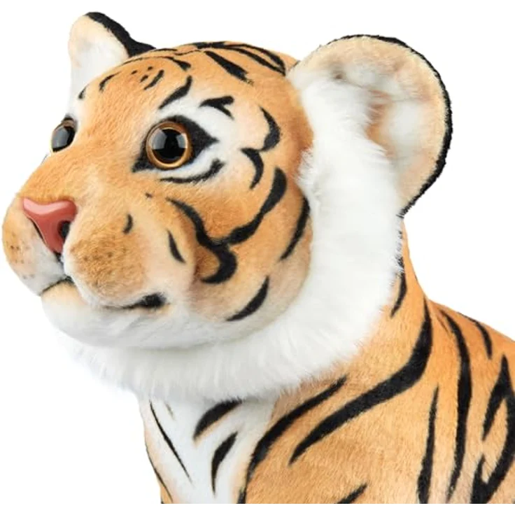 BRUBAKER Tiger Kuscheltier - 30 cm Stofftier - Baby Plüschtier Raubkatze Sitzend - Braun – Bild 5