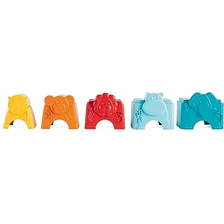 Chicco 2in1 Stapelturm Eco+ Turm der Tiere, kreatives Stapelspielzeug aus 80% recyceltem Kunststoff für Kinder ab 9 Monaten – Bild 3