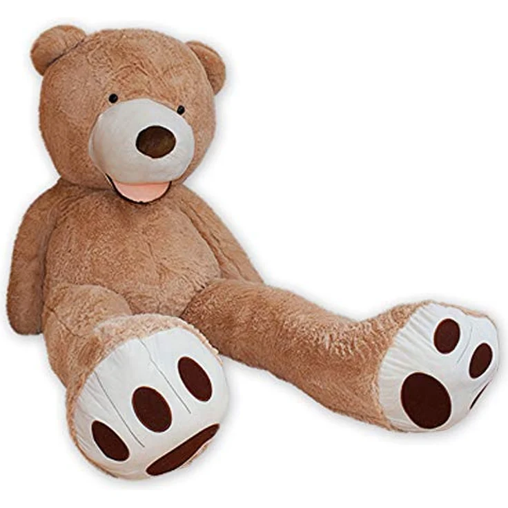 TE-Trend XXL Teddybär Big Teddy Bear Riesen Kuscheltier Plüschbär 260 cm Hellbraun Braun – Bild 1