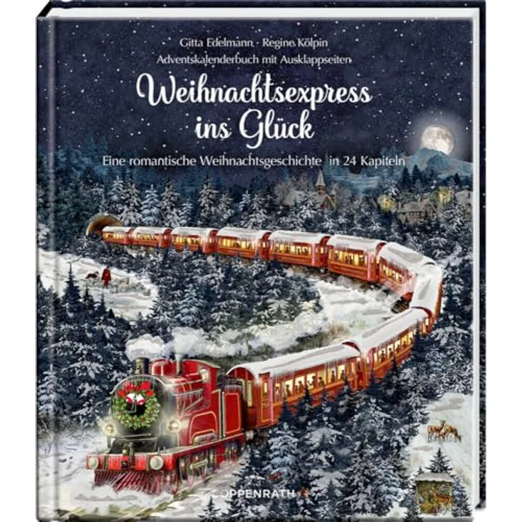 Coppenrath Adventskalenderbuch: Weihnachtsexpress ins Glück, weihnachtliche Erzählungen von Regine Kölpin mit Illustrationen von Barbara Behr – Bild 1