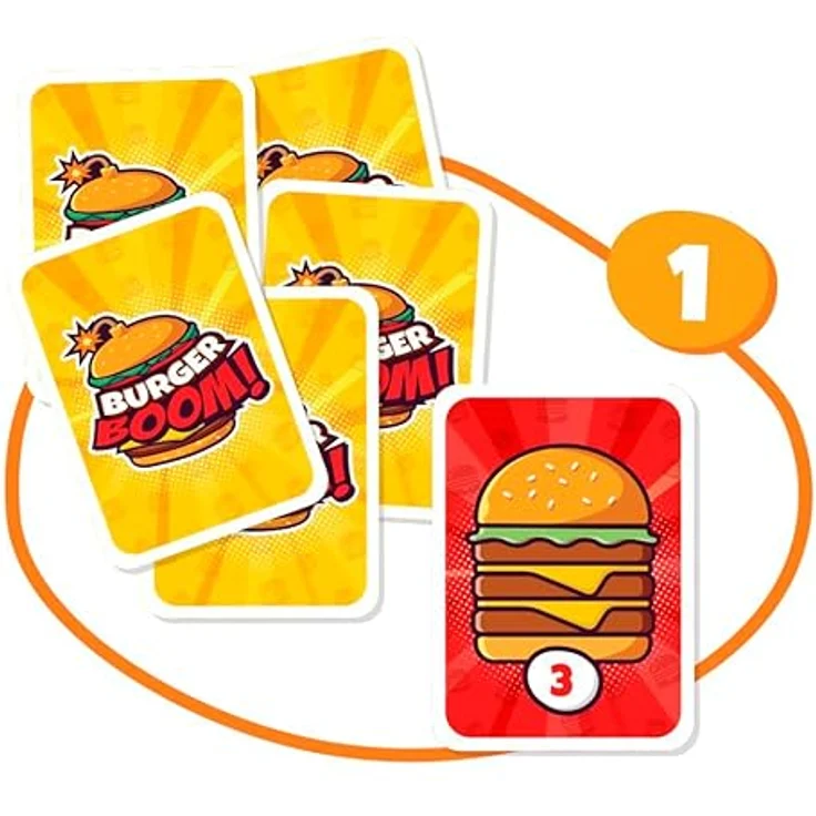 Bizak Burger Boom Game, lustiges Familienspiel für 2-4 Spieler, 35001935 – Bild 3