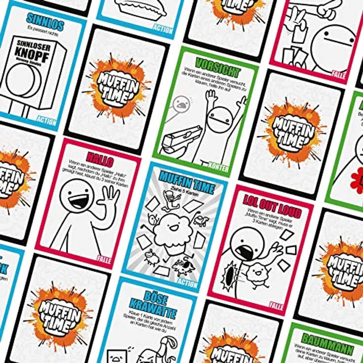 Big Potato Muffin Time, verrücktes Kartenspiel für 2-8 Spieler mit 200 Karten und Kickstarter Erweiterungen – Bild 2