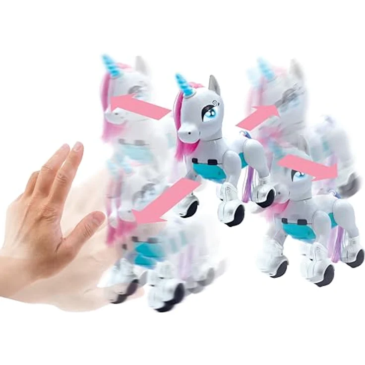 Lexibook Power Unicorn® Mein Roboterhund zum Trainieren Programmierbarer Roboter mit Fernbedienung, Dressurfunktion, Gestensteuerung, Tanz, Musik, Lichteffekte, wiederaufladbar UNI01 – Bild 8