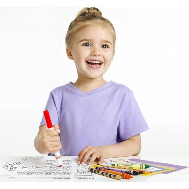 Crayola Mini Kids Filzstifte Kinder Auswaschbar, Malstifte Set Für Kleinkinder In 12 Verschiedenen Farbtönen, Ungiftige Filzstifte, Bastel Set, Fasermaler Kinder, Malstifte Kleinkinder Ab 1 Jahr – Bild 7