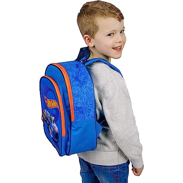 Hot Wheels Schulrucksack Rucksack – Stylischer Begleiter für kleine Rennfahrer – Bild 3