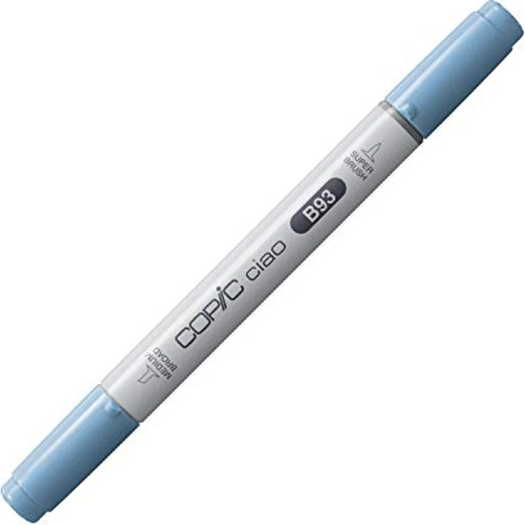 Copic Ciao Marker Typ B - 93, Light Crockery Blue, duales Spitzensystem mit mittelbreiter und Brush-Spitze, aufladbar – Bild 1