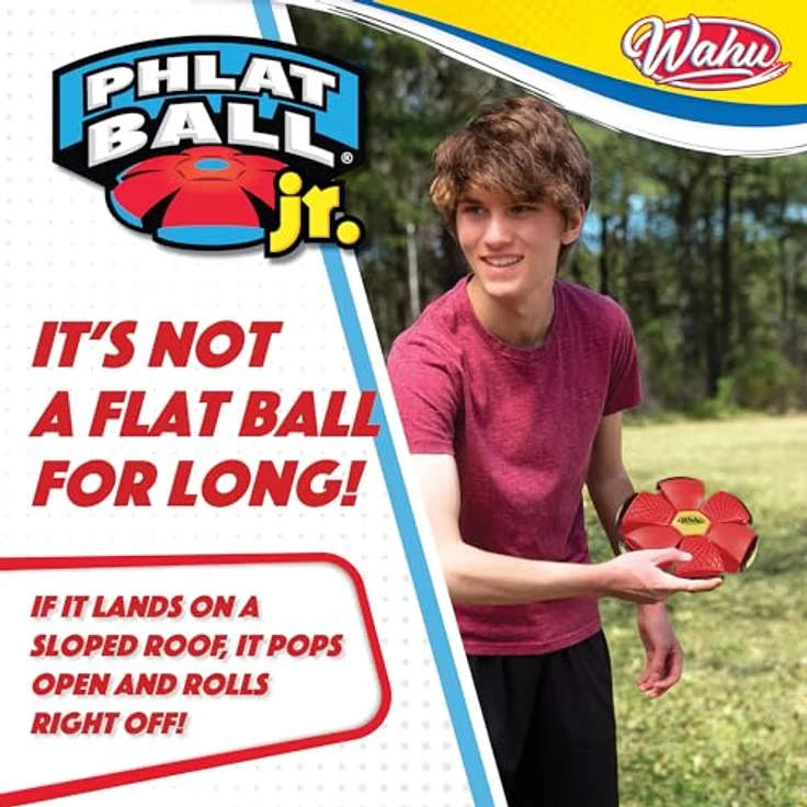 Phlat Ball Wahu Junior Rot. Frisbee. Outdoor Spielzeug. Bälle. Spiele. Reisespiele. Wurfspiele. Frisbee Kinder. Ball Kinder – Bild 6