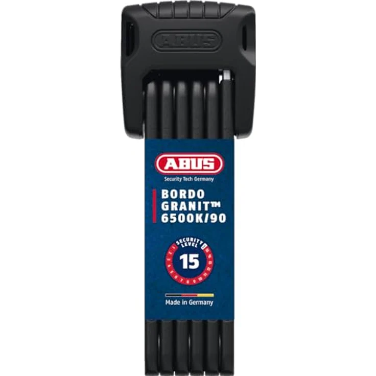 Abus Faltschloss BORDO Granit 6500K/90 BK SH – Bild 2