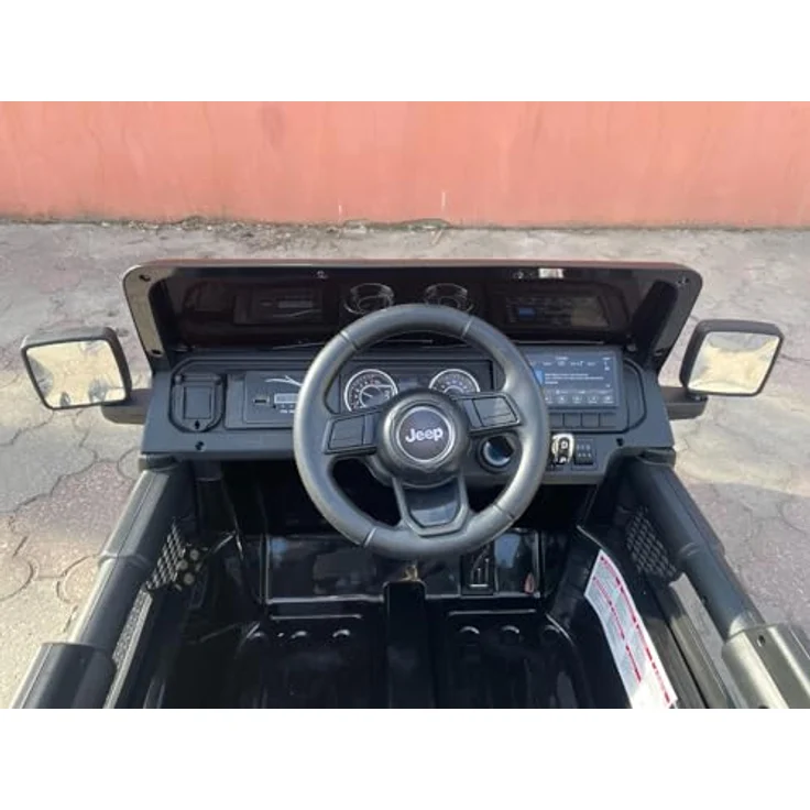 Beneo RIRICAR Elektroauto Jeep Wrangler, 12V, rosa, 2-Sitzer mit 2,4-GHz-Fernbedienung, Bluetooth-Radio, Lithium-Akku, EVA-Räder, für Kinder ab 3-8 Jahre – Bild 3